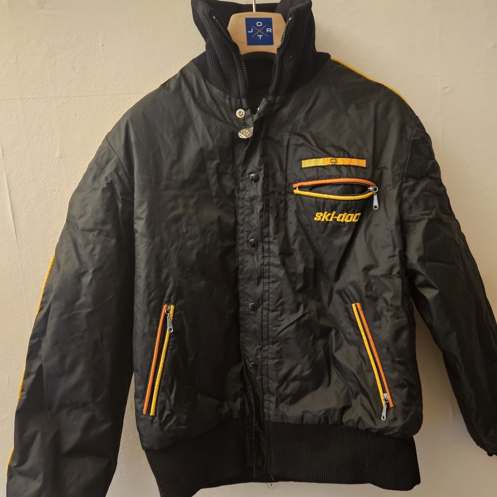 Ski-doo Retro Black and Orange Ski Jacket